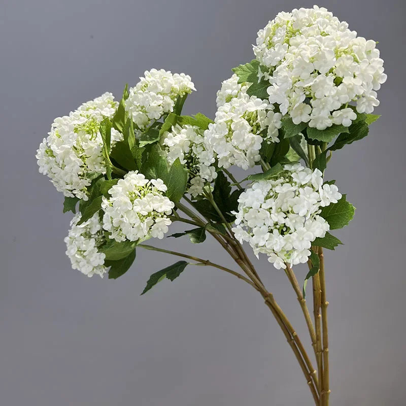 fleurs artificielles hortensia décoration jardin branche en soie - vue 4 sur 13