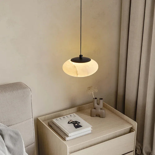 suspension en marbre à led design nordique décoratif pour intérieur - vue 2 sur 7