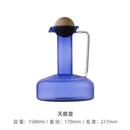 Bouilloire verre nordique 1500ml avec tasses maison