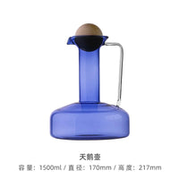 Bouilloire verre nordique 1500ml avec tasses maison