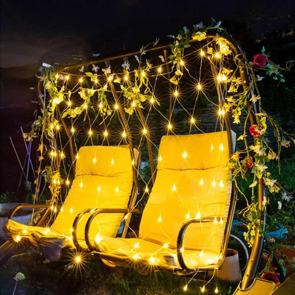 guirlande lumineuse de noël à led pour décorations festives et jardin - vue 5 sur 10