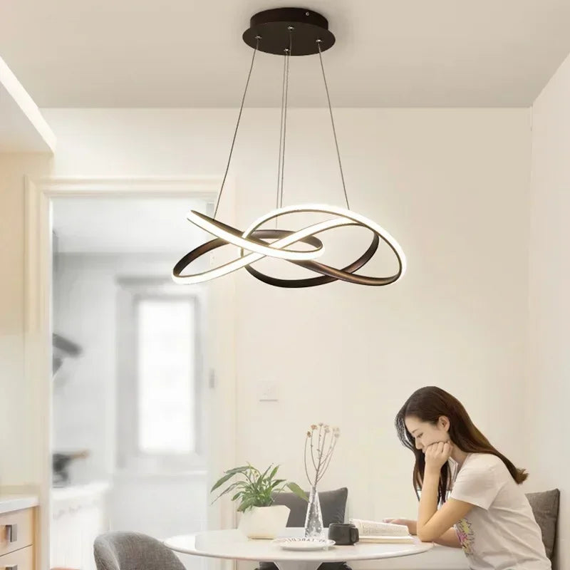 lustre suspendu led moderne pour décoration maison - vue 5 sur 20
