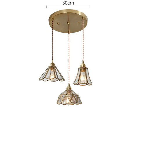 Suspension Nordique LED en Verre et corps doré - vue 14 sur 20