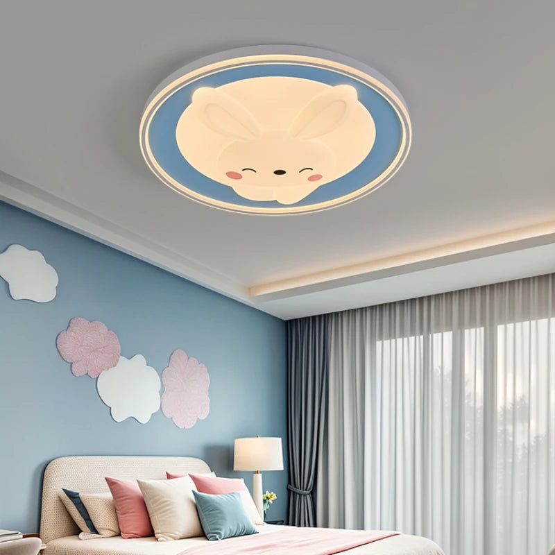 plafonnier lapin dessin animé pour décoration chambre enfants - vue 3 sur 9