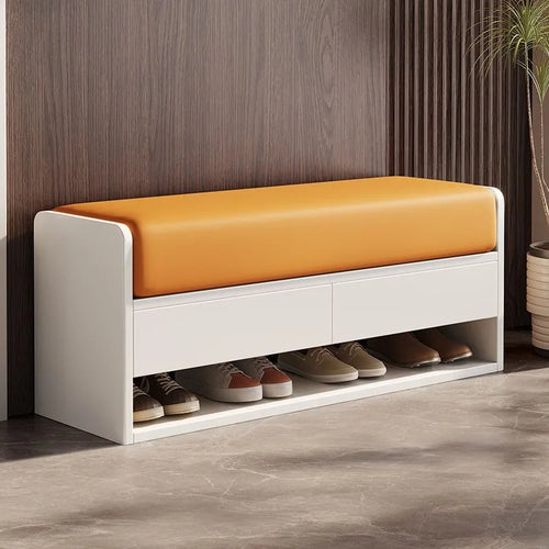 tabouret à langer nordique en bois avec rangement intégré - vue 4 sur 14
