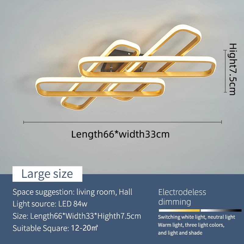 lustre moderne à LED design créatif pour intérieur - vue 10 sur 10