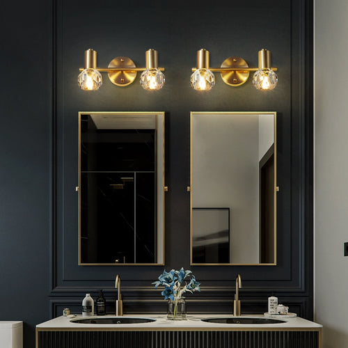 Applique murale LED en cristal luxury doré Altesse - vue 4 sur 6