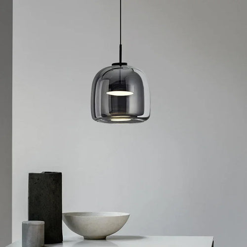 lustre led en verre moderne de luxe pour maison simple - vue 2 sur 24