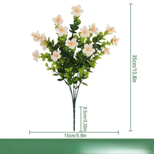 lot de 3 bouquets d eucalyptus artificiels en soie décoration intérieure - vue 25 sur 24