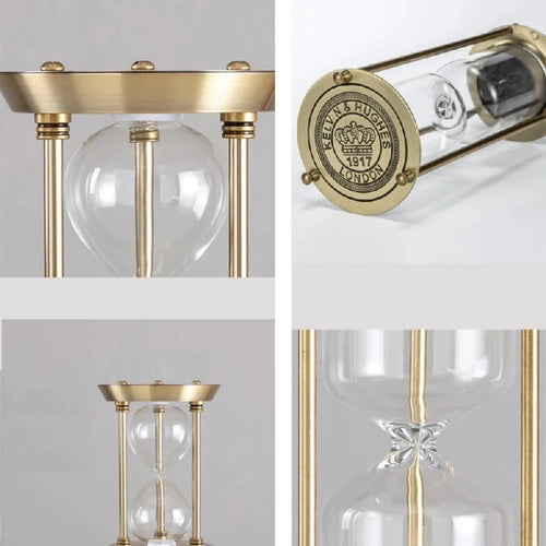sablier en verre avec piliers décoration de bureau minuterie élégante - vue 5 sur 15