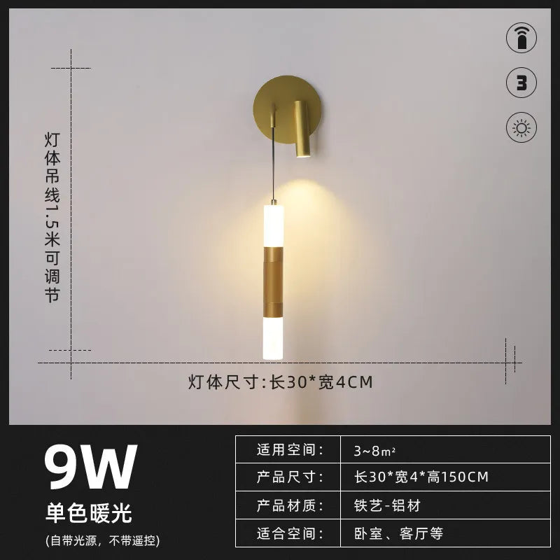 lampe de chevet design nordique moderne avec éclairage led - vue 11 sur 14