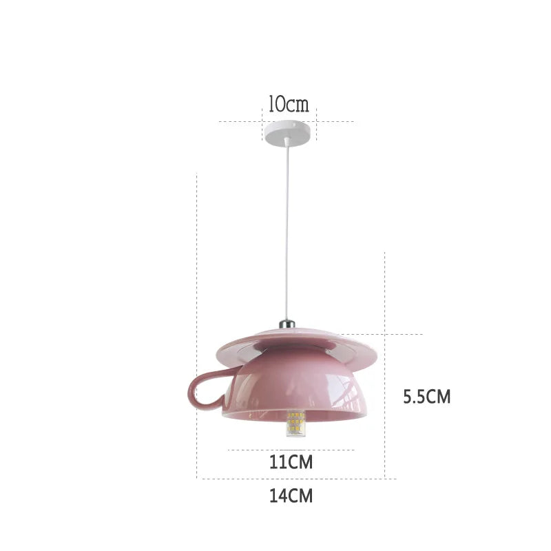suspension en céramique design art thé éclairage led g4 - vue 29 sur 30