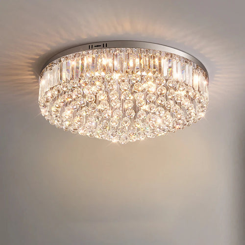 Plafonnier Led en cristal de luxe - vue 5 sur 9