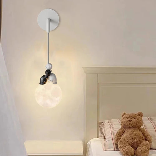 applique murale led chat mignon pour chambre d enfant décoration chaleureuse - vue 5 sur 14
