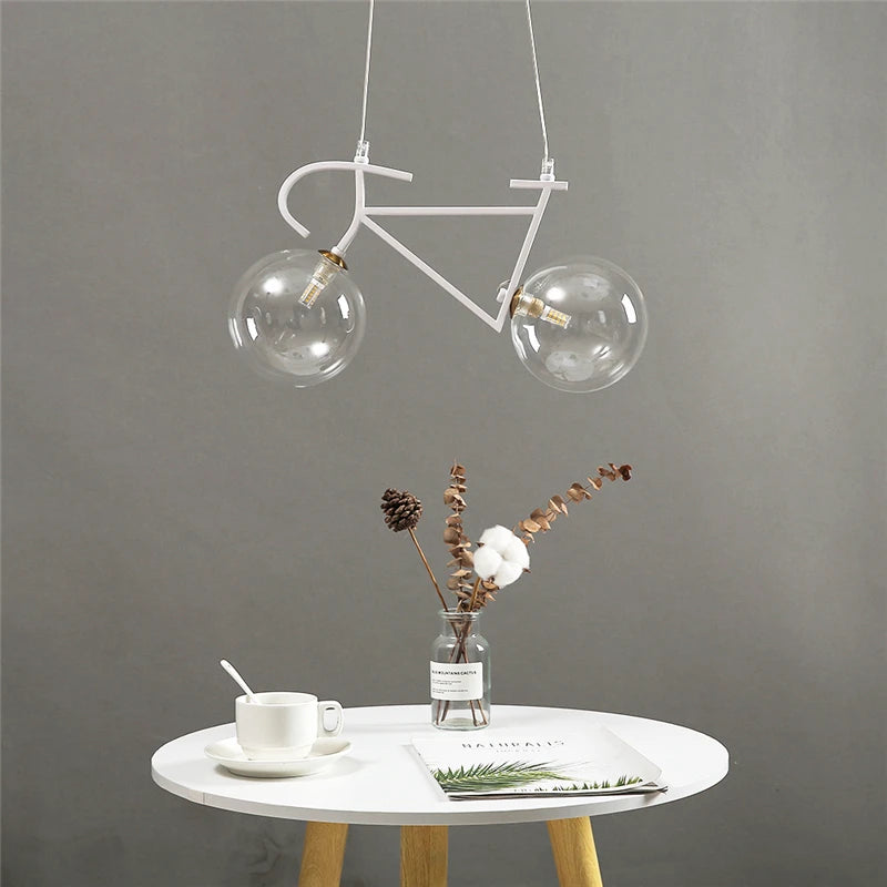 suspension modernes led en fer pour vélo créatives - vue 2 sur 11