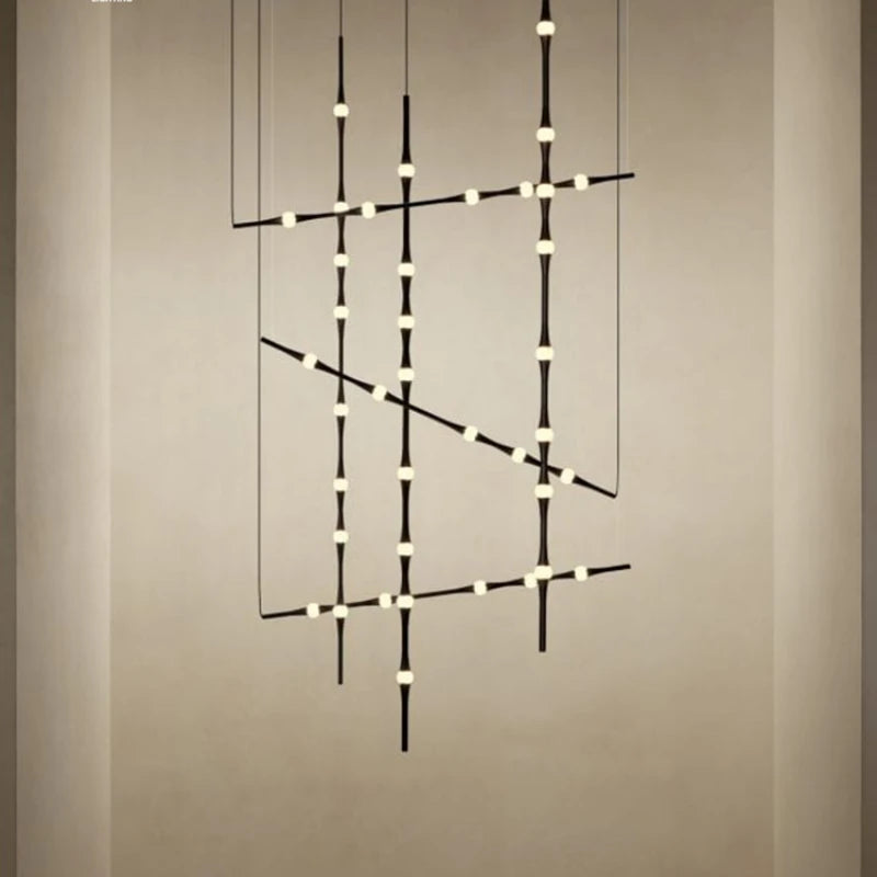 lustre led moderne design espagnol minimaliste pour intérieur élégant - vue 4 sur 14