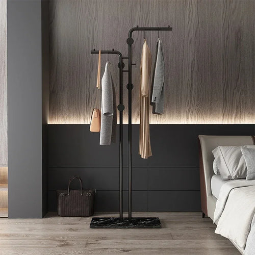 porte-manteau simple au sol pour vêtements d'intérieur et balcon - vue 4 sur 13