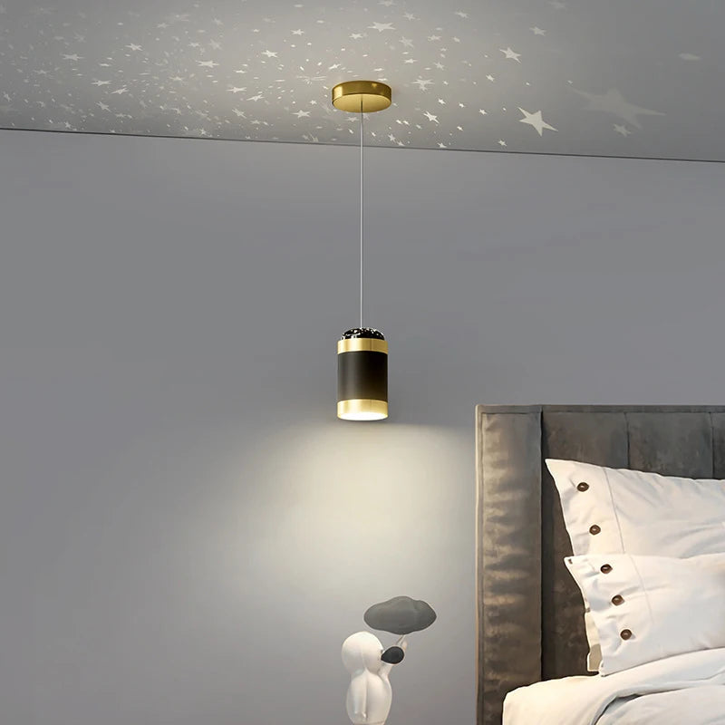 lustre led moderne à suspension pour intérieur nordique décoratif - vue 5 sur 9
