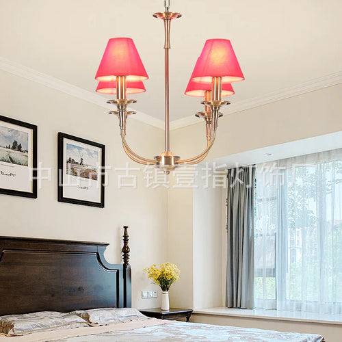 Lampe fer forgé noir rétro européen art suspension - vue 13 sur 15