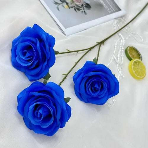 branches de roses artificielles en soie pour décoration élégante - vue 32 sur 40