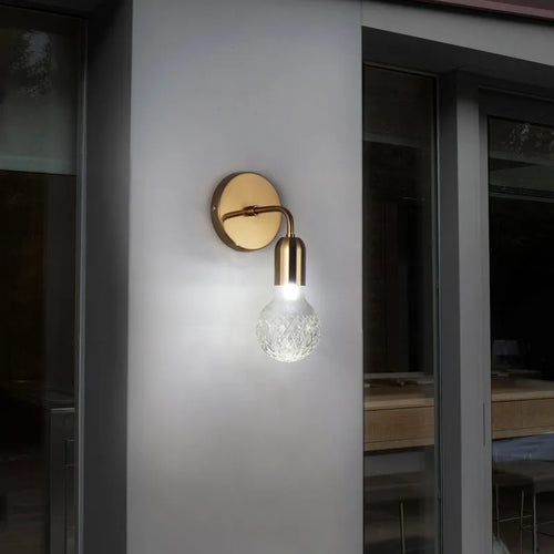 applique murale led moderne en verre décoratif d'intérieur - vue 3 sur 10