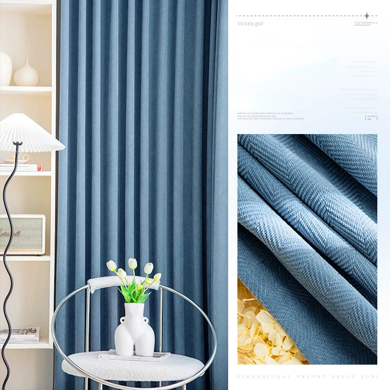 Rideau occultant moderne plissé pour salon chambre fenêtre - vue 14 sur 19