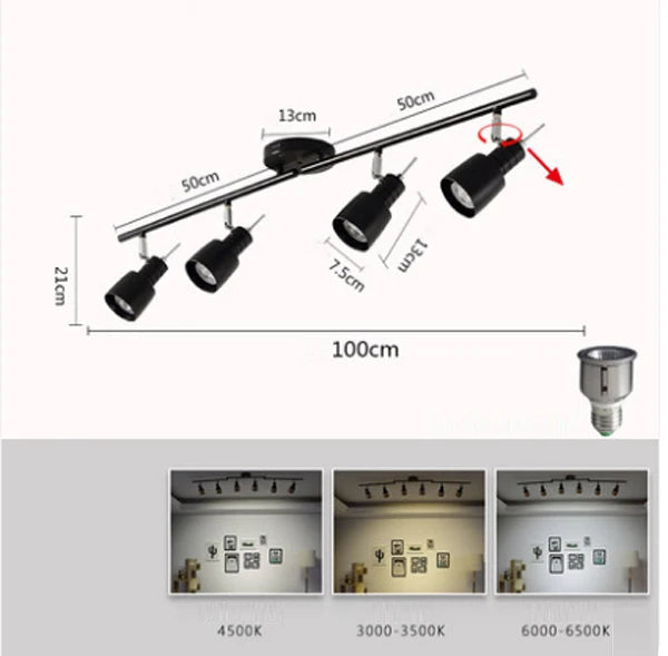 plafonnier led design pour salon bar et bureau - vue 17 sur 17