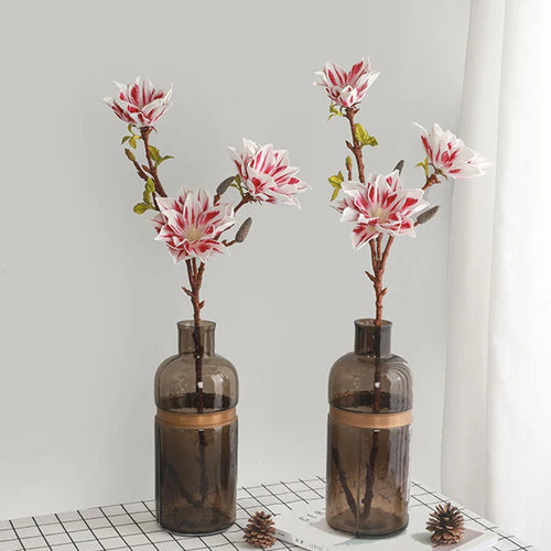 grande branche de magnolia artificielle pour décoration automnale - vue 4 sur 11