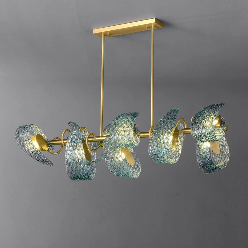 lustre suspendu en verre cristal éclairage moderne pour intérieur - vue 2 sur 21