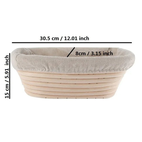 corbeille à pain en rotin panier pour cuisson et fermentation - vue 16 sur 18