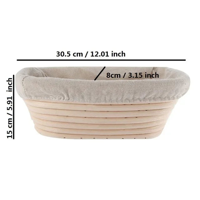 corbeille à pain en rotin panier pour cuisson et fermentation - vue 15 sur 18