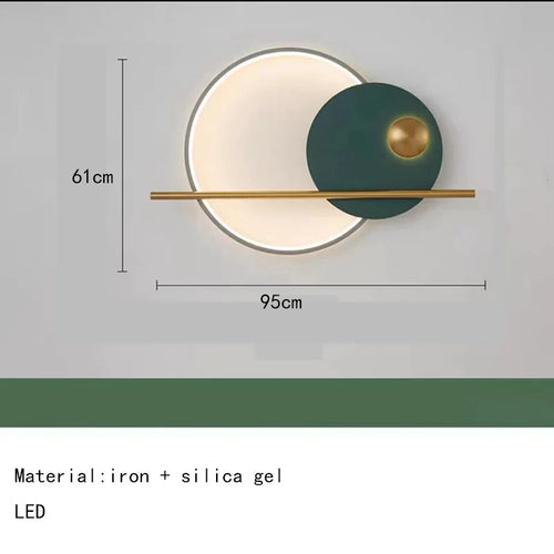 applique murale led minimaliste avec anneau pour restaurant - vue 12 sur 15