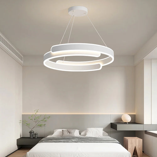 lustre led simple en forme d'anneau pour maison - vue 2 sur 17