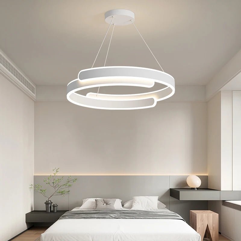 lustre led simple en forme d'anneau pour maison - vue 1 sur 17