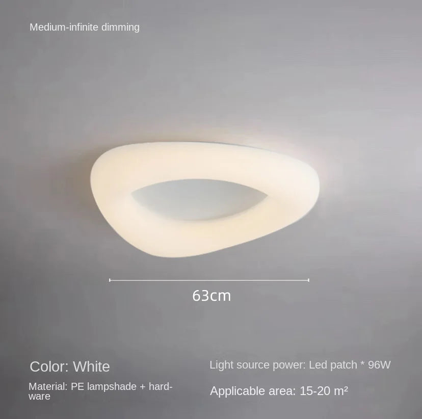 plafonnier led moderne en forme de nuages avec télécommande - vue 9 sur 14