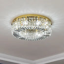 lustre en cristal moderne design avec éclairage led décoratif