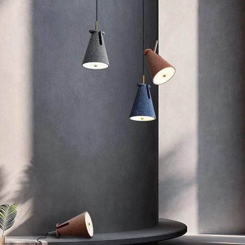suspension nordique en terrazzo pour un éclairage moderne - vue 6 sur 12