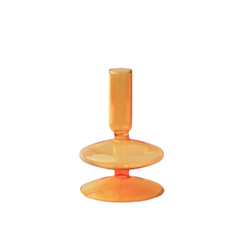 bougeoir conique en verre pour décoration intérieure festive - vue 18 sur 17