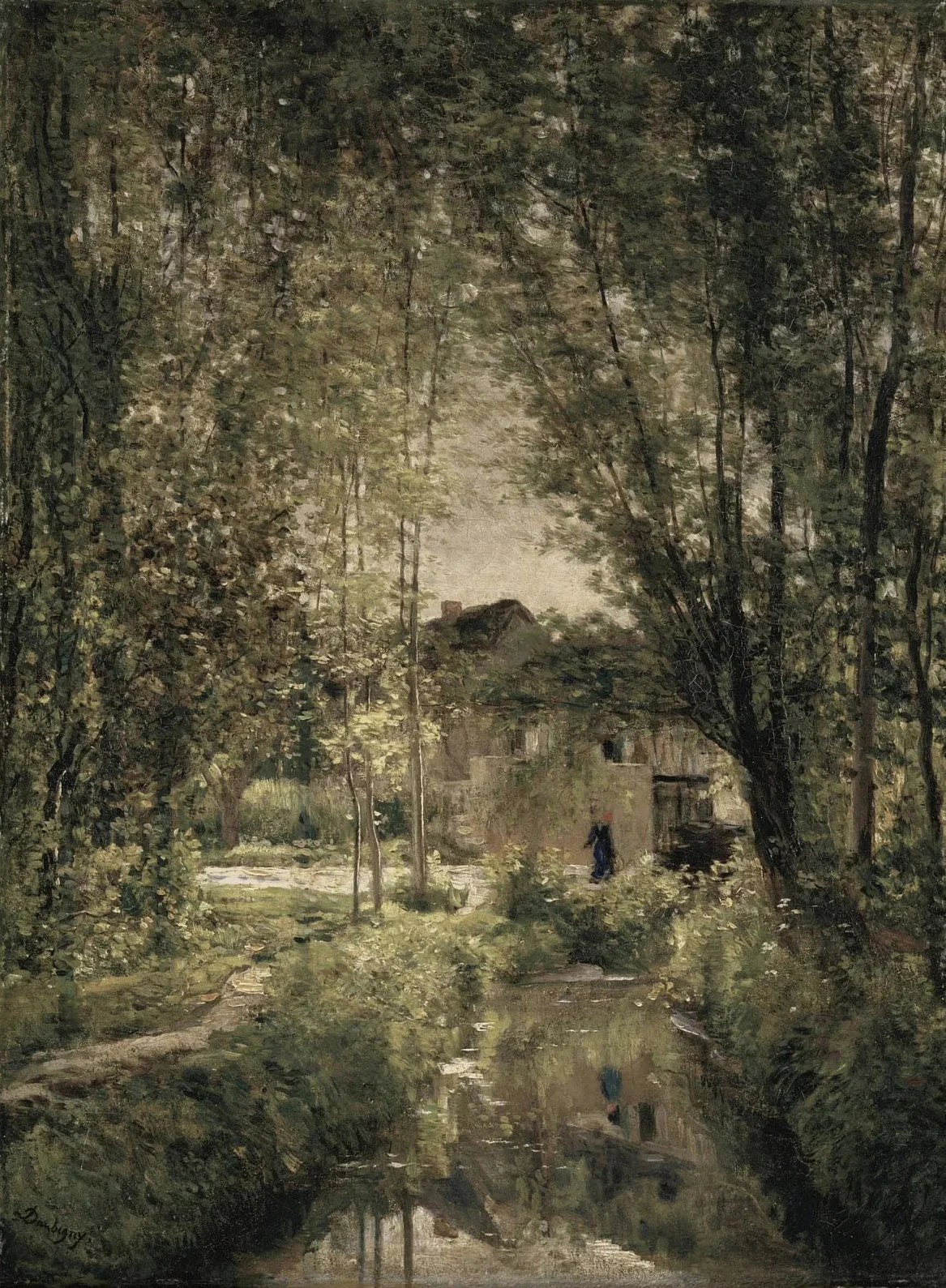 peinture vintage de campagne avec fleurs sauvages pour décoration intérieure