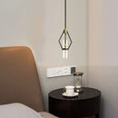 lampes suspendues post-modernes en verre transparent avec cordon ajustable