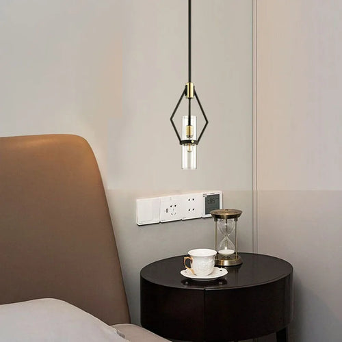 suspension moderne en verre avec cordon réglable pour intérieur - vue 3 sur 7
