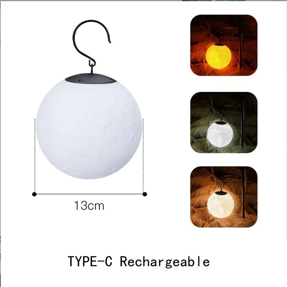 lampe de lune portable pour camping et décoration extérieure - vue 6 sur 7