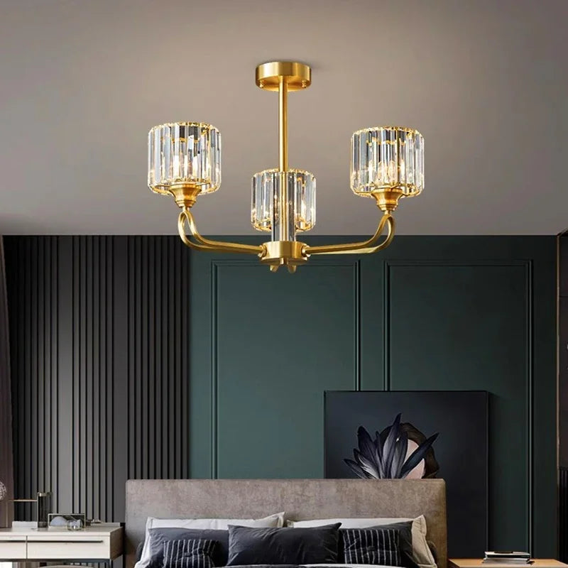 Luxury Home DecorationPendant Lights Crystal Living Room Chandelier, Bedroom Pendant Lamp Ceiling Light Indoor Lighting - vue 5 sur 9
