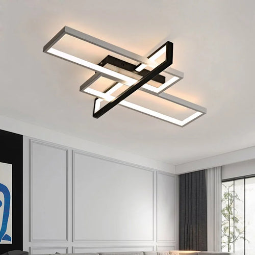 lustre créatif noir et blanc pour décoration intérieure - vue 2 sur 16