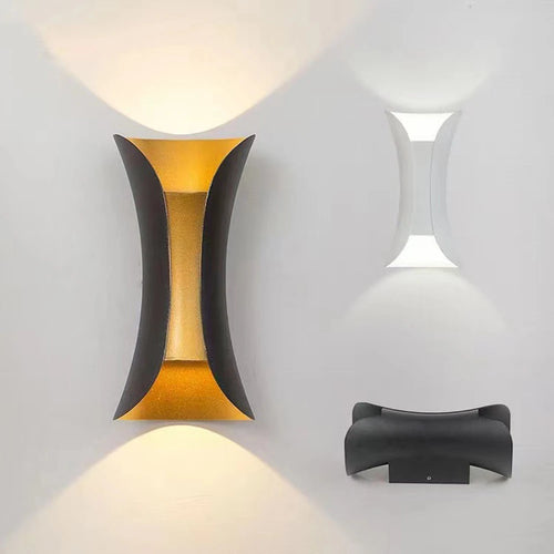 applique murale led moderne en aluminium étanche pour décoration extérieure - vue 2 sur 10