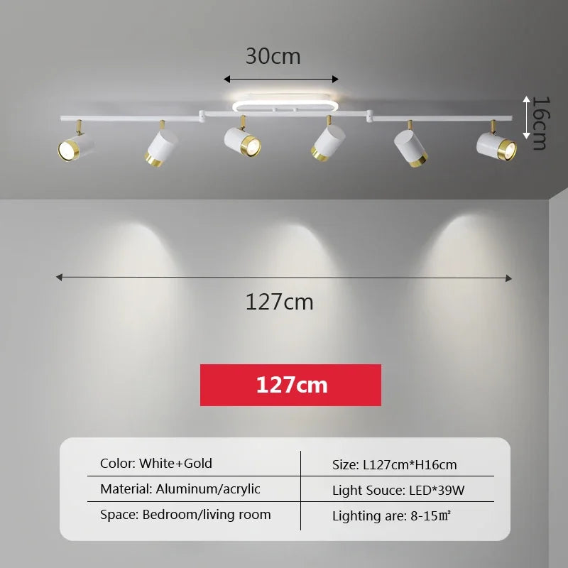 plafonnier led moderne à bande lumineuse décorative pour intérieur - vue 21 sur 21