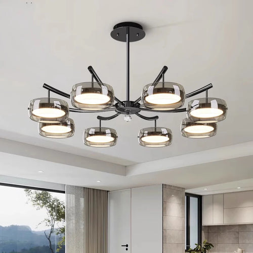 lustre décoratif éclairage intérieur suspendu pour salon - vue 2 sur 8