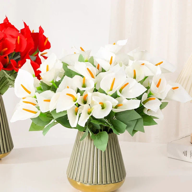 bouquet de lys calla artificiels pour décoration d'événements festifs - vue 5 sur 12