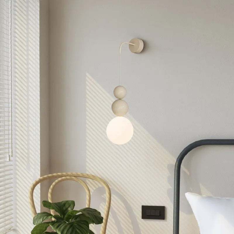 Applique murale LED nordique en résine Macaron - vue 4 sur 16