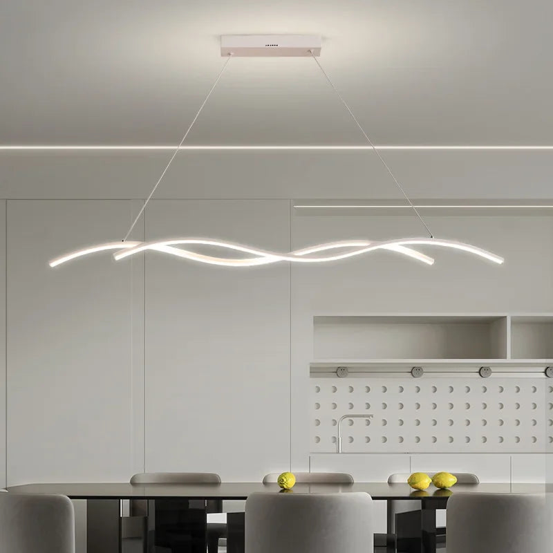 suspension moderne à led pour décoration intérieure élégante - vue 5 sur 12